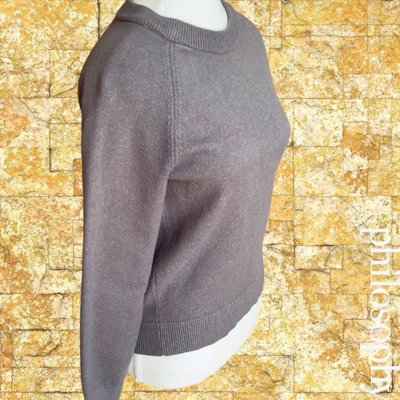 Philosophy Charcoal Crew Neck Sweater - Picture 2 of 9